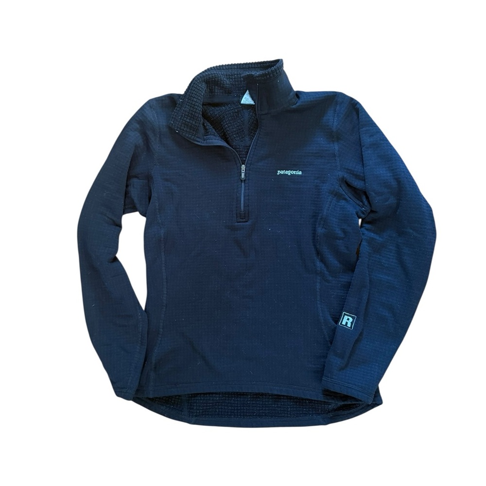 Patagonia Navy Black Quarter-Zip Pullover